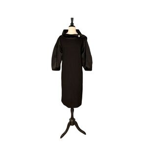Wingate Denola‎ Italian Punto Jersey Midi Dress With Portrait Collar US8/10